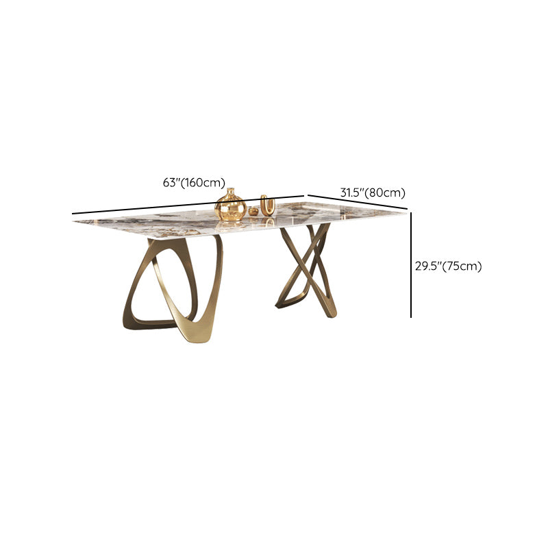 Nordic 1/3/4/5/8 Pieces Dining Set Rectangle Stone Dining Table for Dining Room