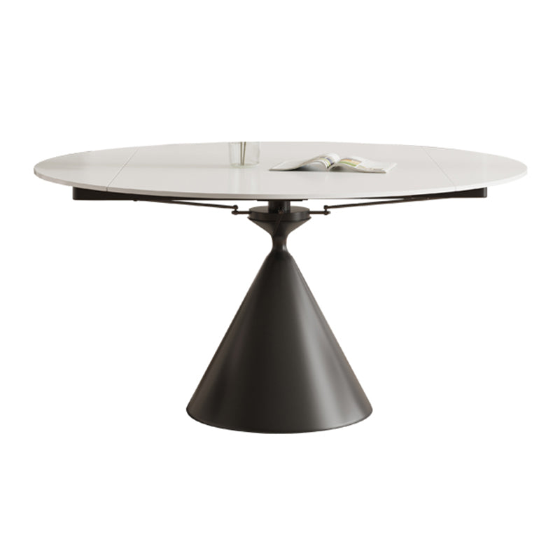 Modern Style 1/4/5/7 Pieces Dining Chairs Set Round Stone Furniture in White