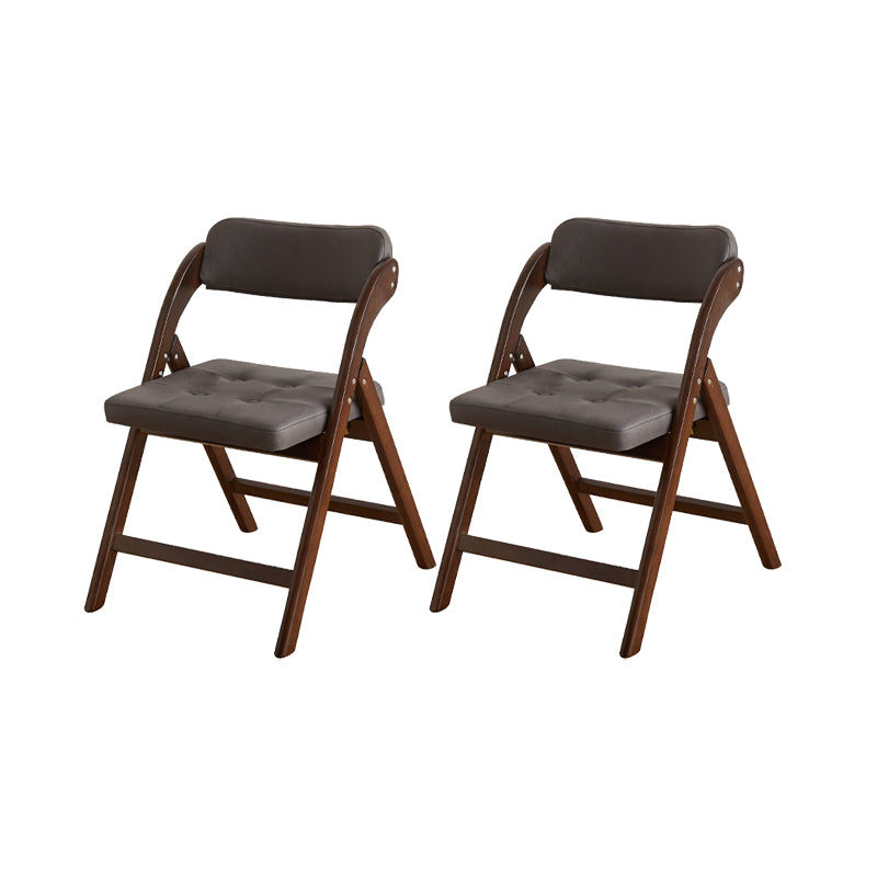 Solid Wood Dining Chair Modern Style Folding Chair for Dining Room