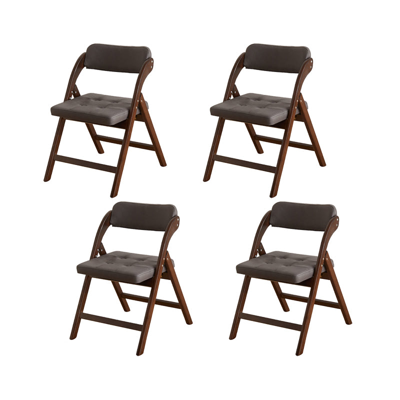 Solid Wood Dining Chair Modern Style Folding Chair for Dining Room