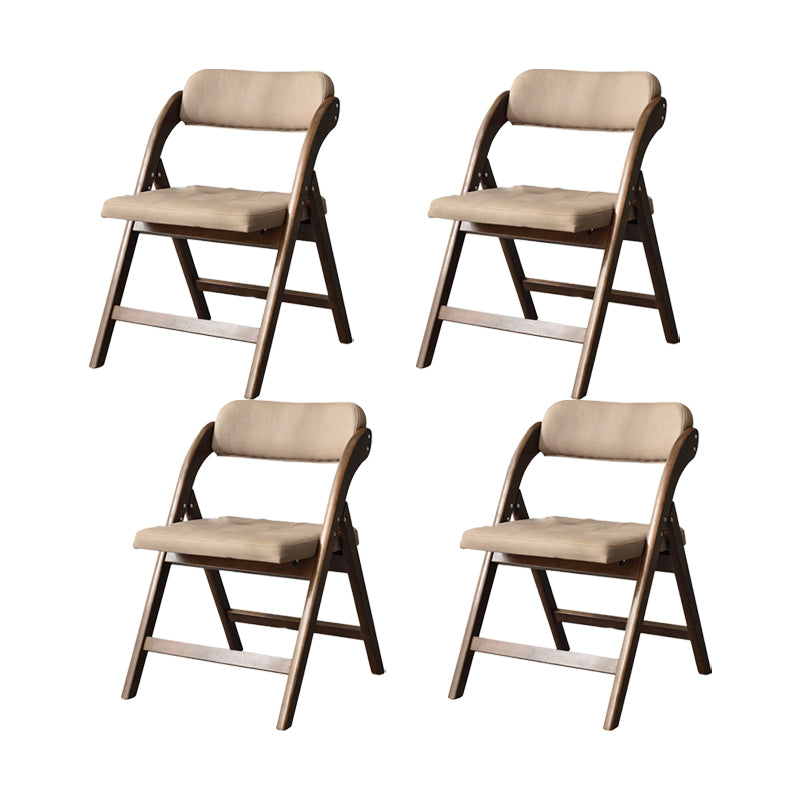 Solid Wood Dining Chair Modern Style Folding Chair for Dining Room