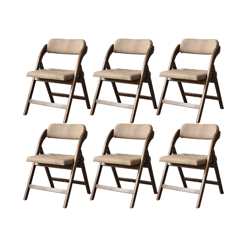 Solid Wood Dining Chair Modern Style Folding Chair for Dining Room