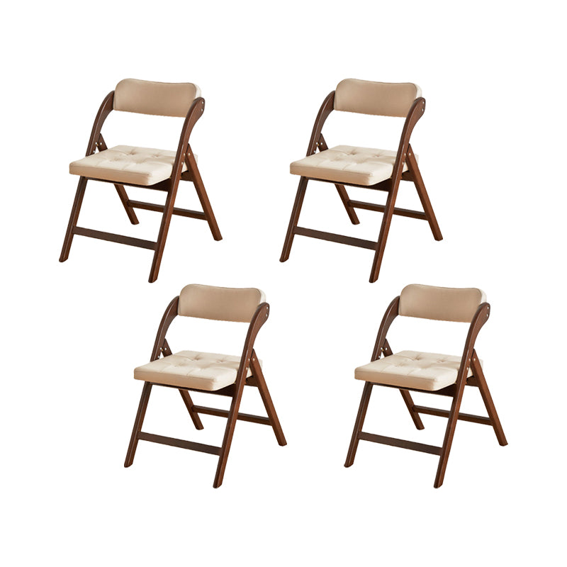 Solid Wood Dining Chair Modern Style Folding Chair for Dining Room