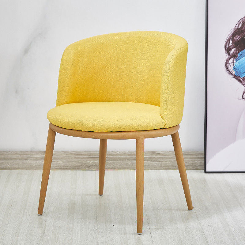 Fabric Dining Chair Modern Style Low Back Chair for Dining Room