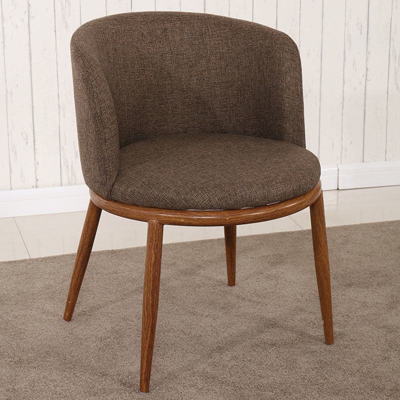 Fabric Dining Chair Modern Style Low Back Chair for Dining Room