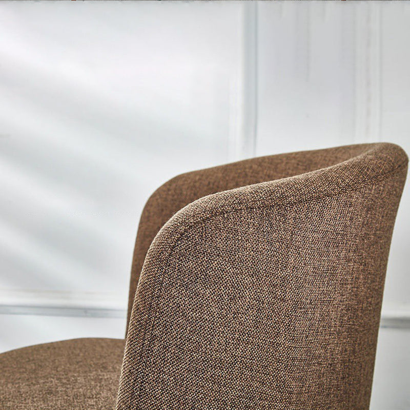 Fabric Dining Chair Modern Style Low Back Chair for Dining Room