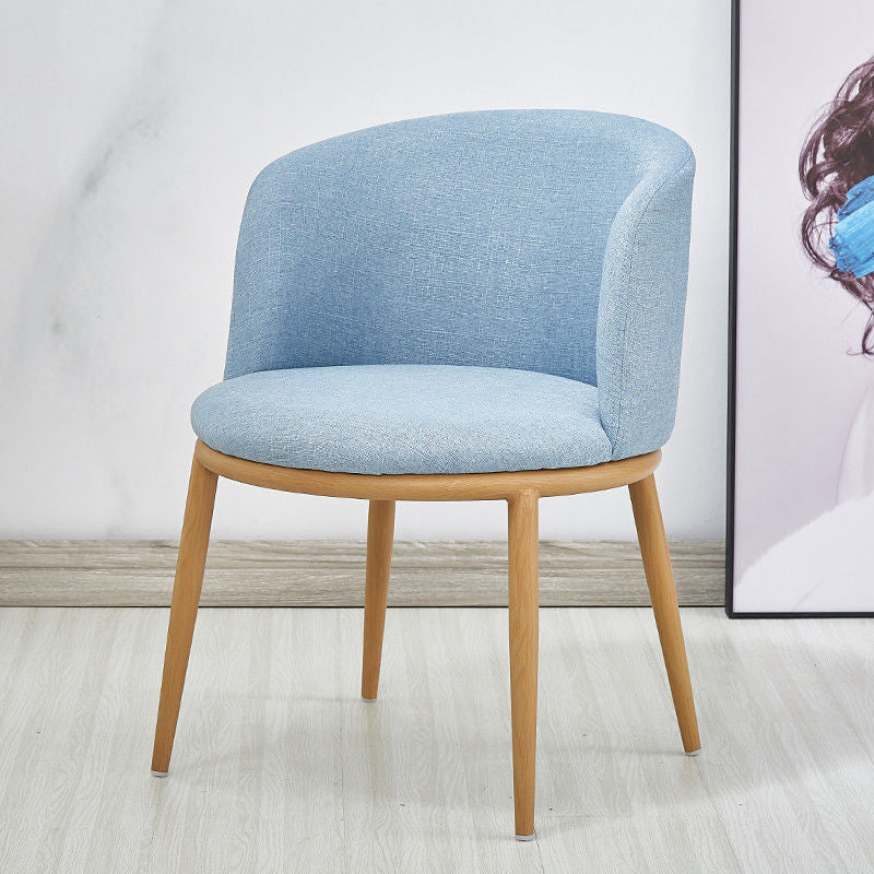 Fabric Dining Chair Modern Style Low Back Chair for Dining Room