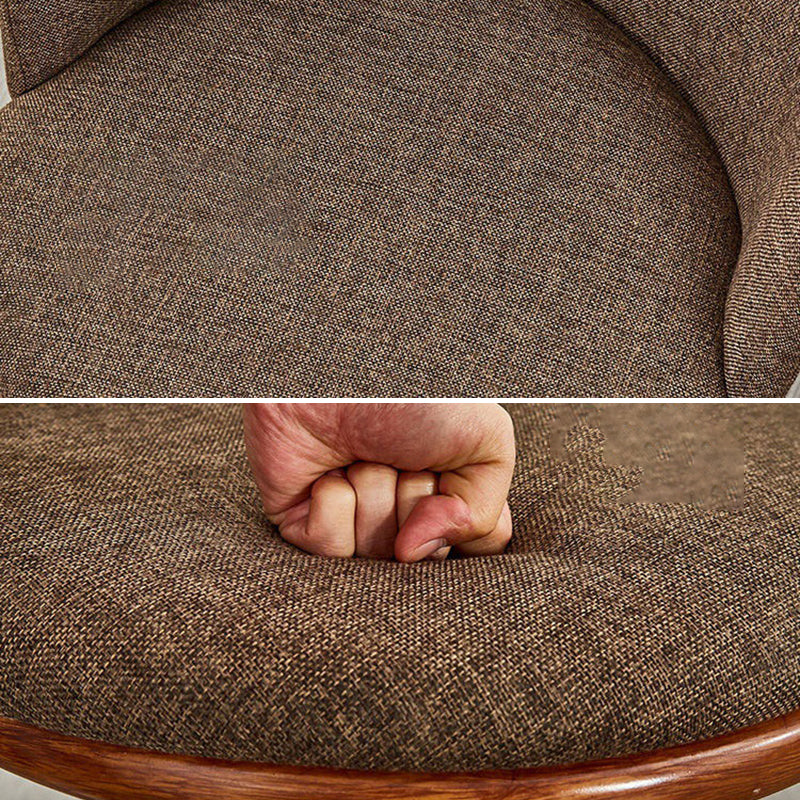 Fabric Dining Chair Modern Style Low Back Chair for Dining Room