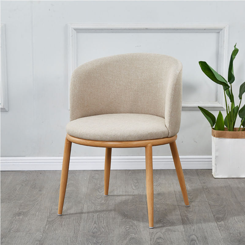 Fabric Dining Chair Modern Style Low Back Chair for Dining Room