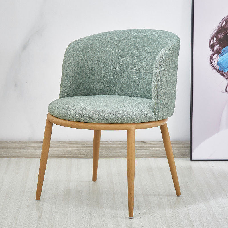 Fabric Dining Chair Modern Style Low Back Chair for Dining Room