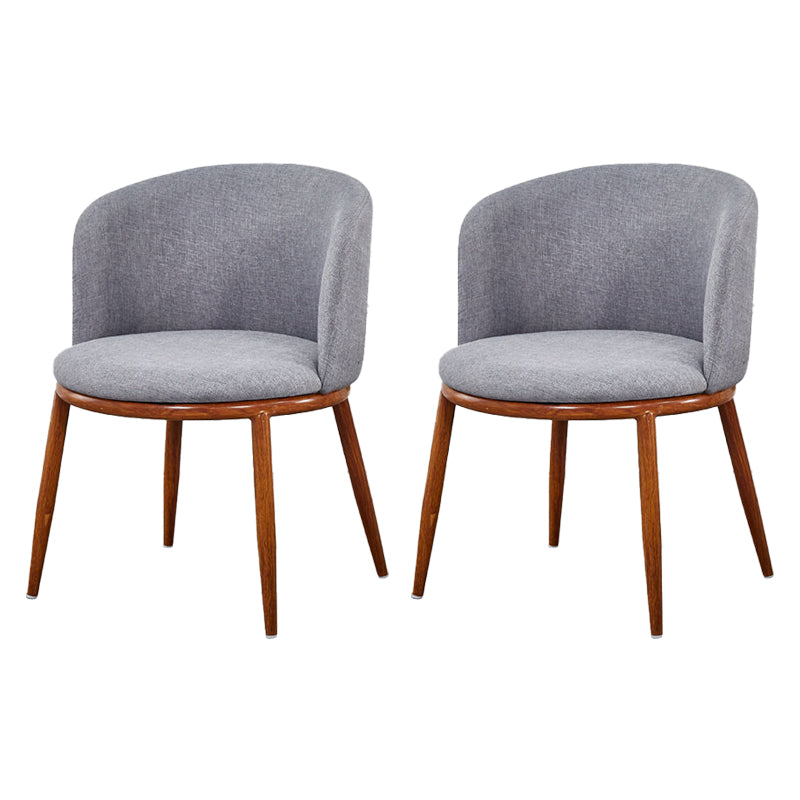 Fabric Dining Chair Modern Style Low Back Chair for Dining Room