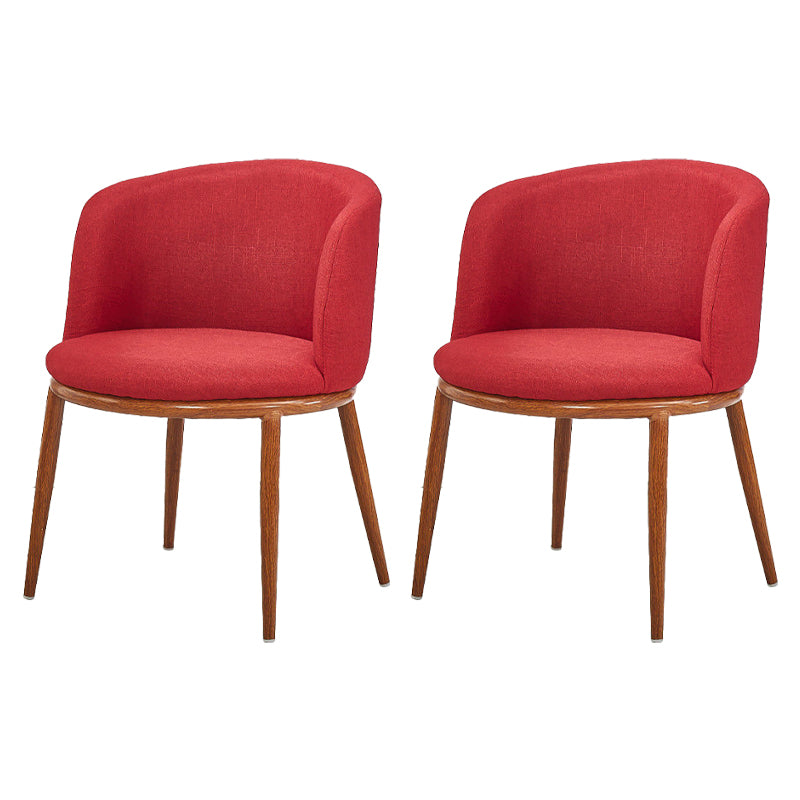 Fabric Dining Chair Modern Style Low Back Chair for Dining Room