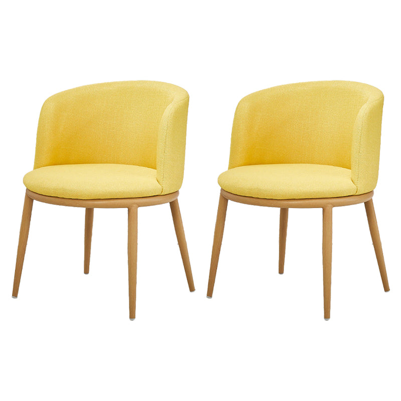 Fabric Dining Chair Modern Style Low Back Chair for Dining Room
