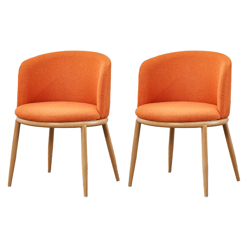Fabric Dining Chair Modern Style Low Back Chair for Dining Room