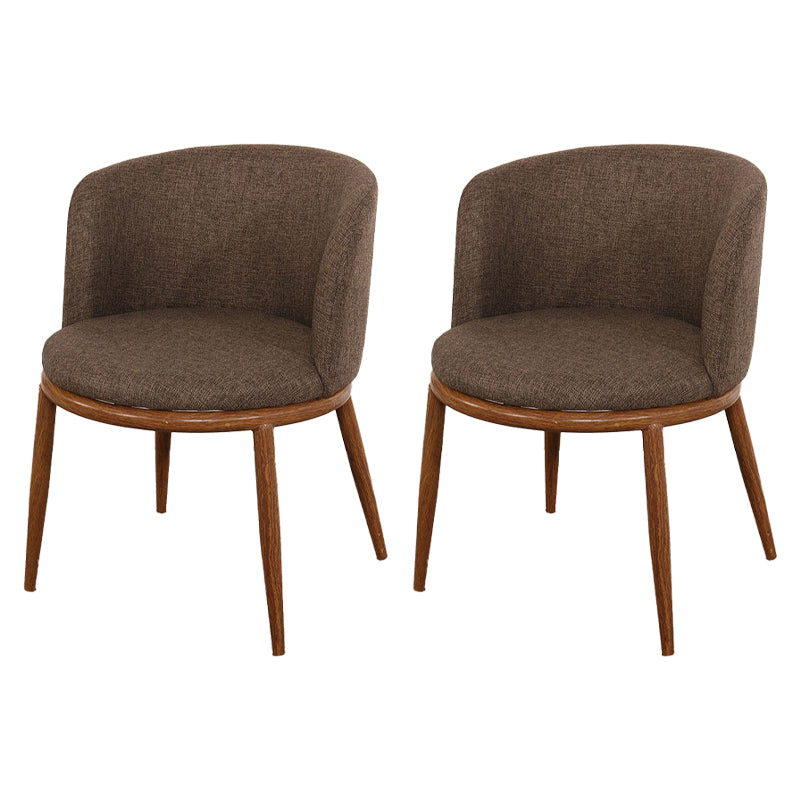 Fabric Dining Chair Modern Style Low Back Chair for Dining Room
