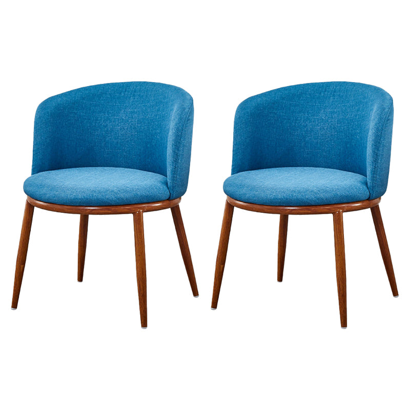 Fabric Dining Chair Modern Style Low Back Chair for Dining Room