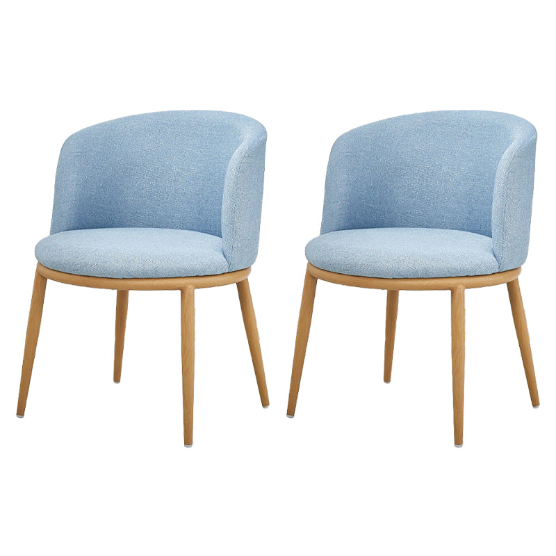 Fabric Dining Chair Modern Style Low Back Chair for Dining Room