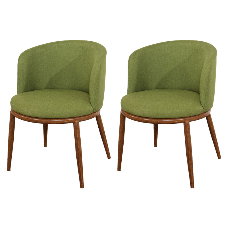 Fabric Dining Chair Modern Style Low Back Chair for Dining Room