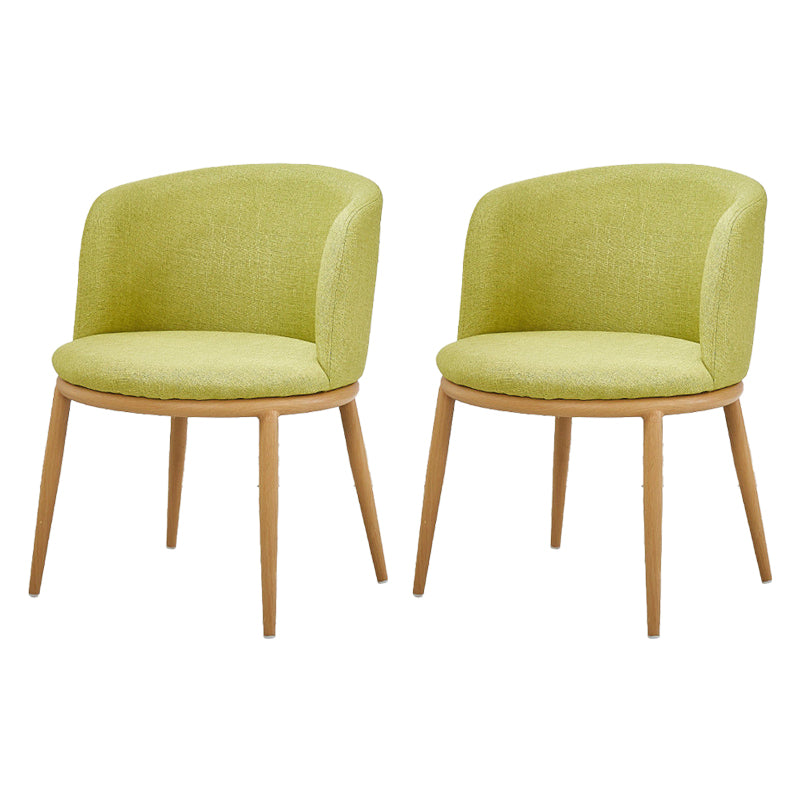 Fabric Dining Chair Modern Style Low Back Chair for Dining Room