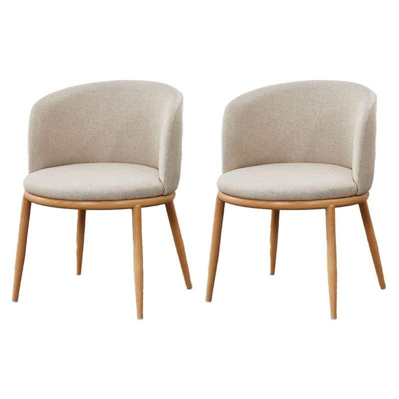 Fabric Dining Chair Modern Style Low Back Chair for Dining Room