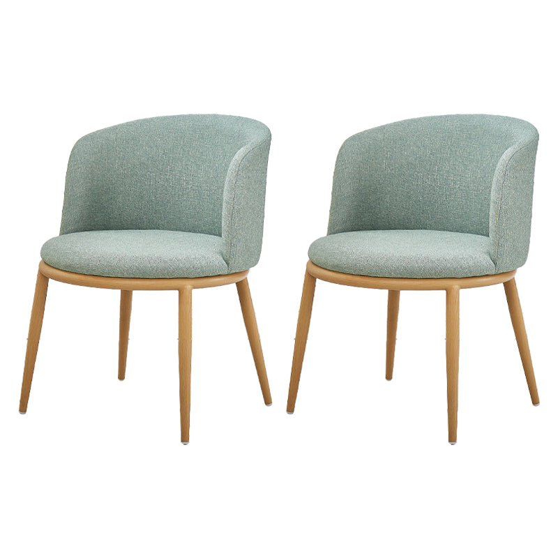 Fabric Dining Chair Modern Style Low Back Chair for Dining Room