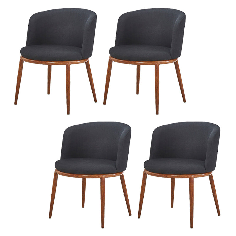 Fabric Dining Chair Modern Style Low Back Chair for Dining Room