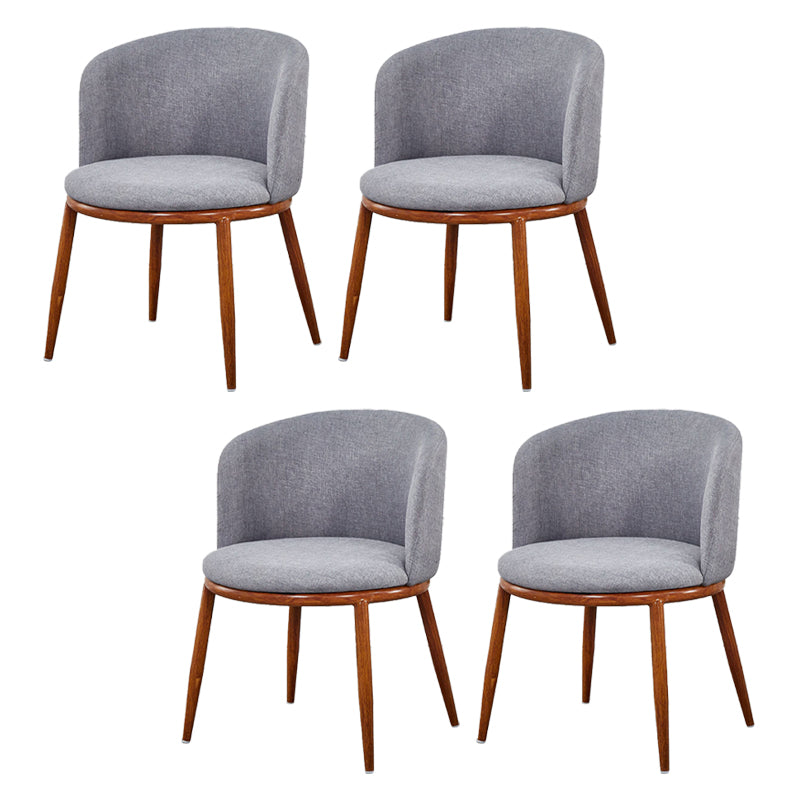 Fabric Dining Chair Modern Style Low Back Chair for Dining Room