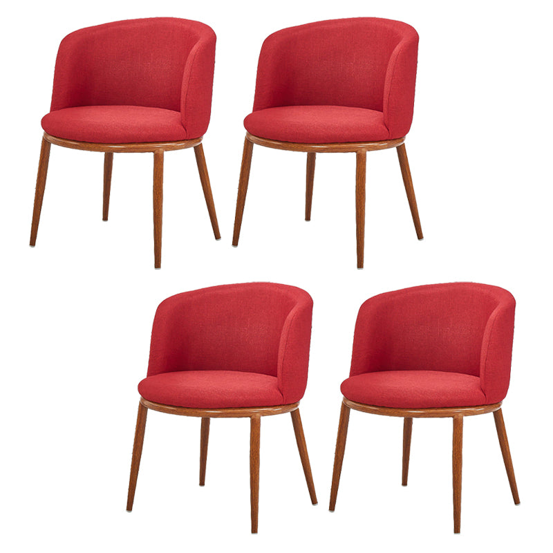 Fabric Dining Chair Modern Style Low Back Chair for Dining Room