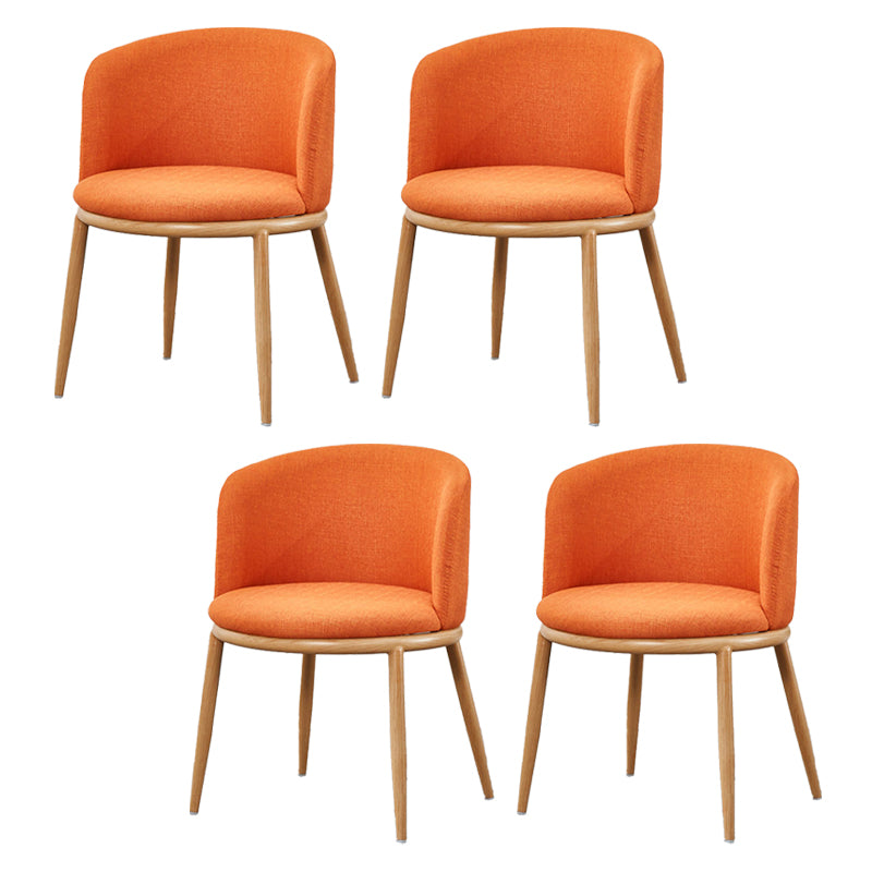 Fabric Dining Chair Modern Style Low Back Chair for Dining Room