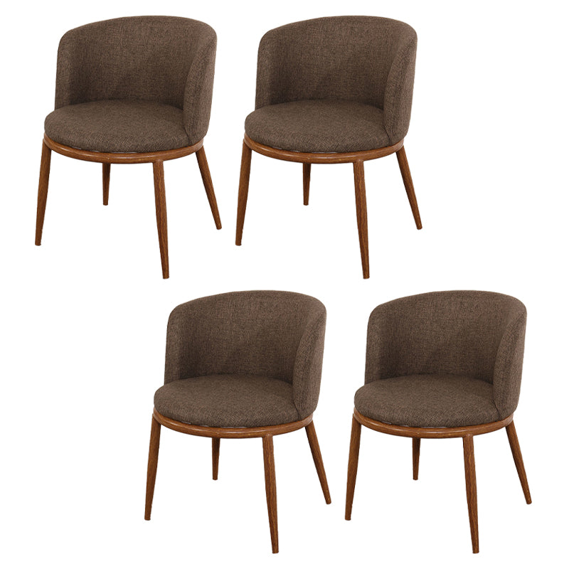 Fabric Dining Chair Modern Style Low Back Chair for Dining Room