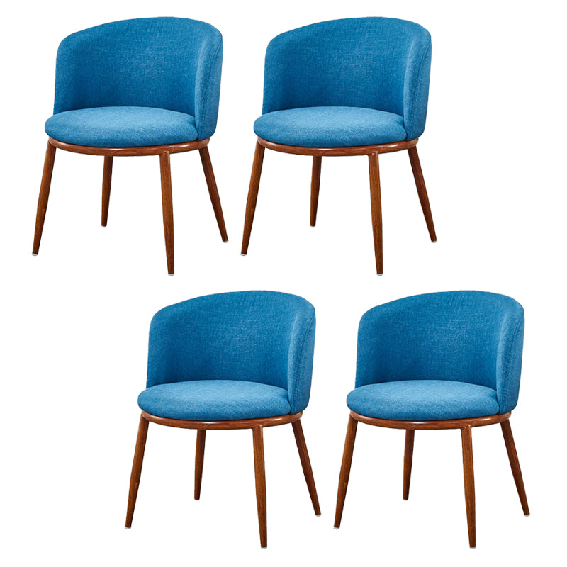 Fabric Dining Chair Modern Style Low Back Chair for Dining Room