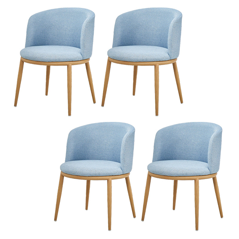 Fabric Dining Chair Modern Style Low Back Chair for Dining Room