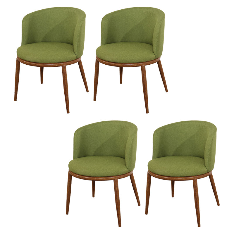 Fabric Dining Chair Modern Style Low Back Chair for Dining Room