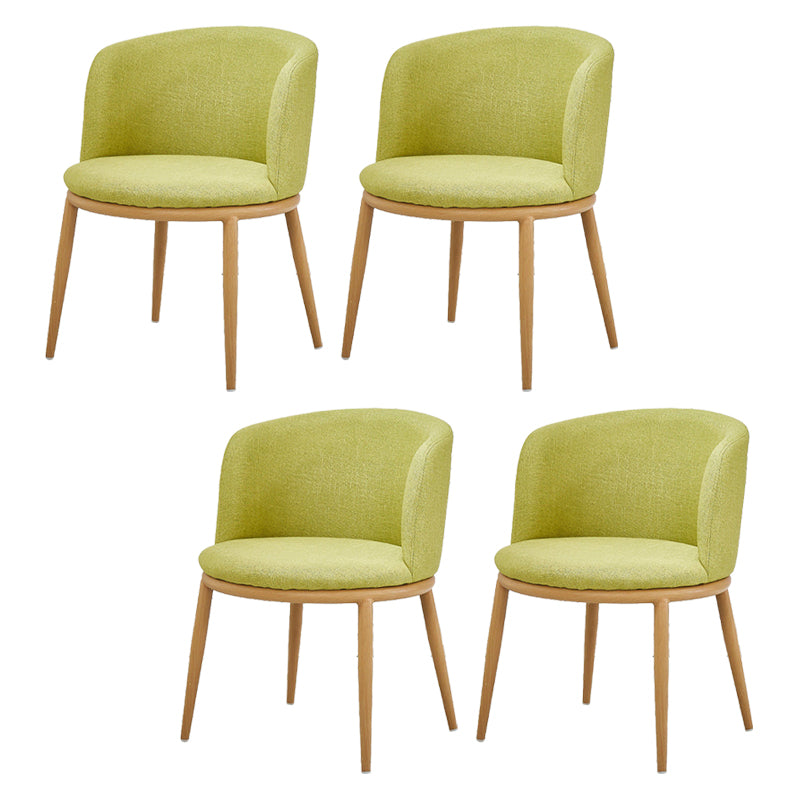 Fabric Dining Chair Modern Style Low Back Chair for Dining Room
