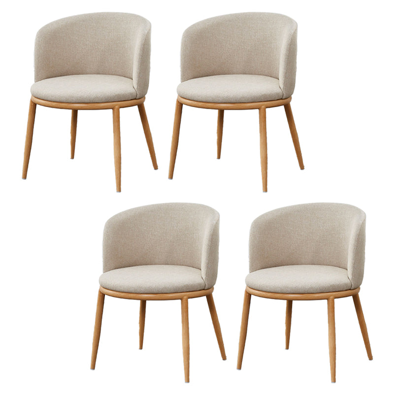 Fabric Dining Chair Modern Style Low Back Chair for Dining Room
