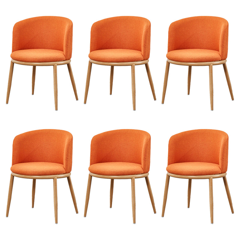 Fabric Dining Chair Modern Style Low Back Chair for Dining Room