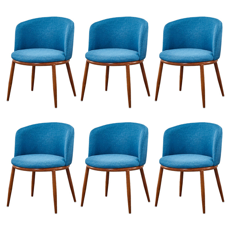 Fabric Dining Chair Modern Style Low Back Chair for Dining Room