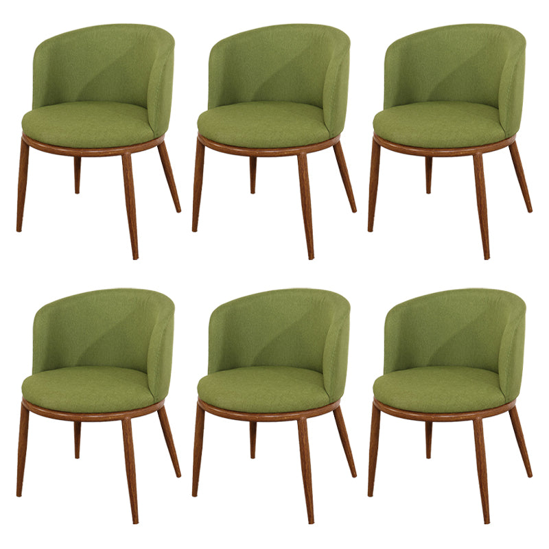 Fabric Dining Chair Modern Style Low Back Chair for Dining Room