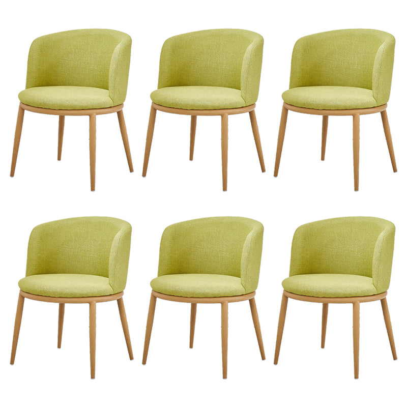 Fabric Dining Chair Modern Style Low Back Chair for Dining Room