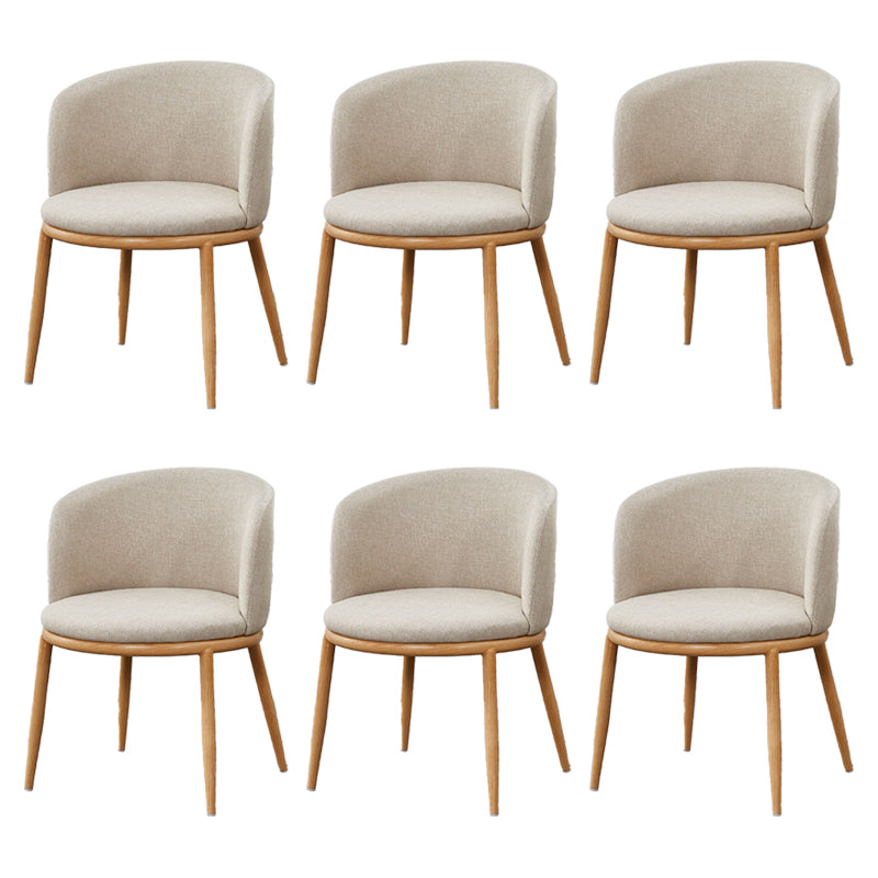 Fabric Dining Chair Modern Style Low Back Chair for Dining Room