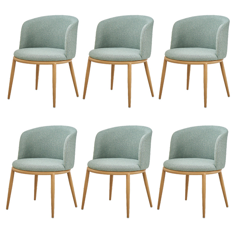 Fabric Dining Chair Modern Style Low Back Chair for Dining Room