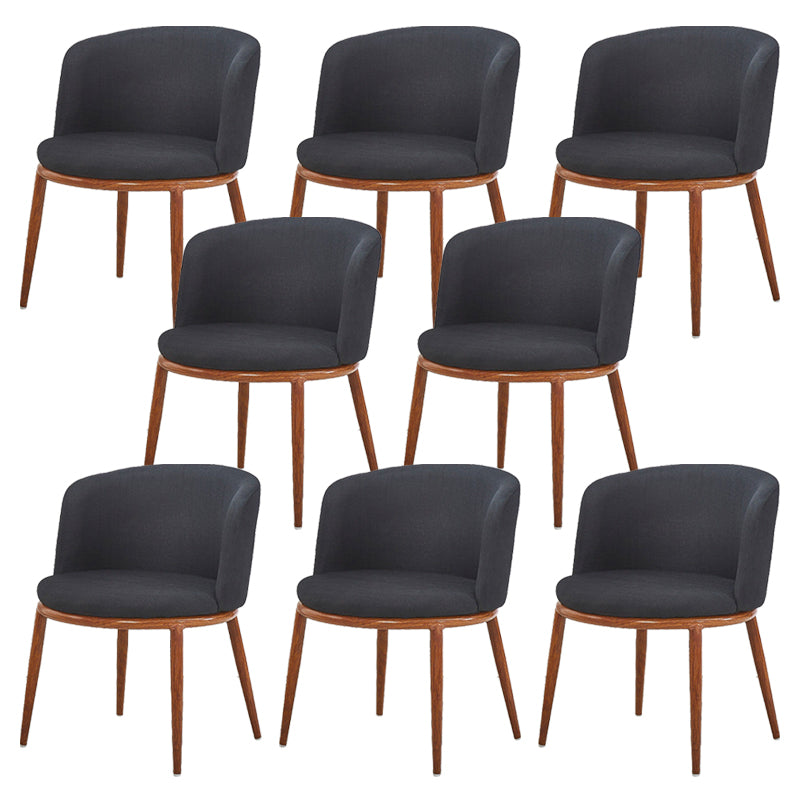Fabric Dining Chair Modern Style Low Back Chair for Dining Room