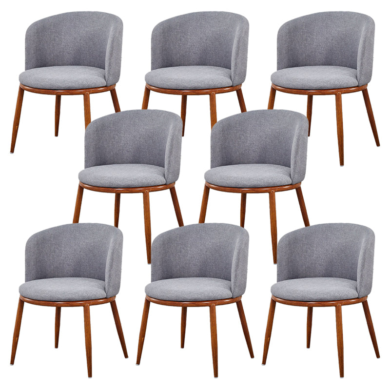 Fabric Dining Chair Modern Style Low Back Chair for Dining Room