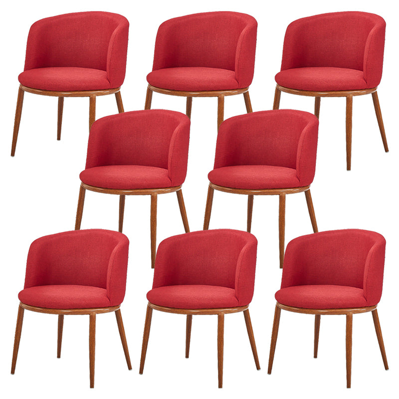 Fabric Dining Chair Modern Style Low Back Chair for Dining Room