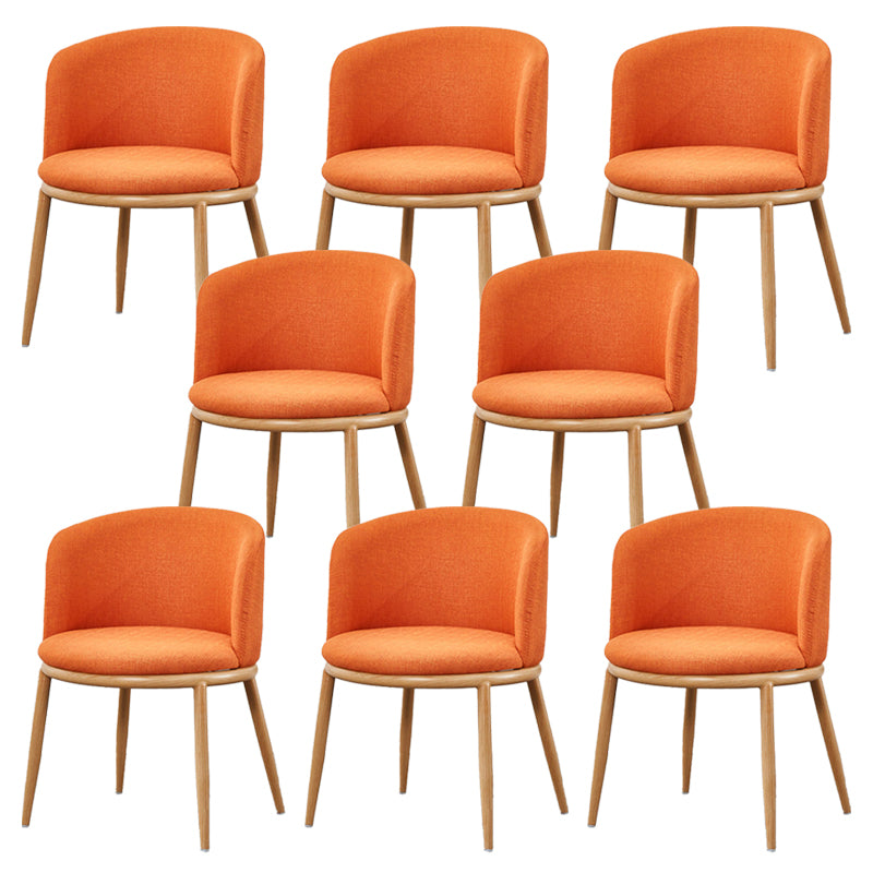 Fabric Dining Chair Modern Style Low Back Chair for Dining Room