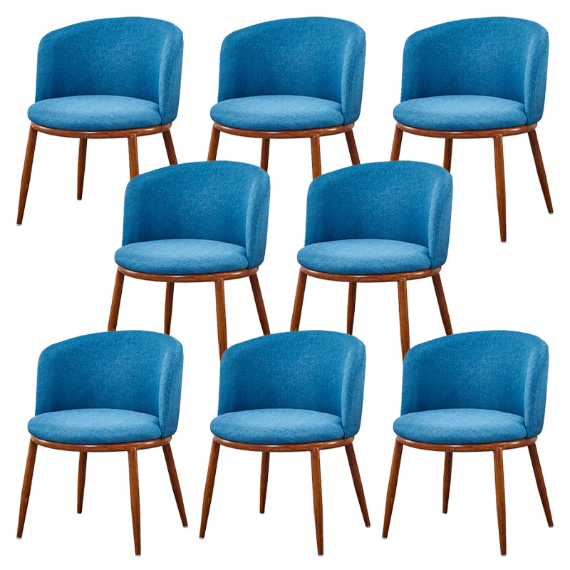 Fabric Dining Chair Modern Style Low Back Chair for Dining Room