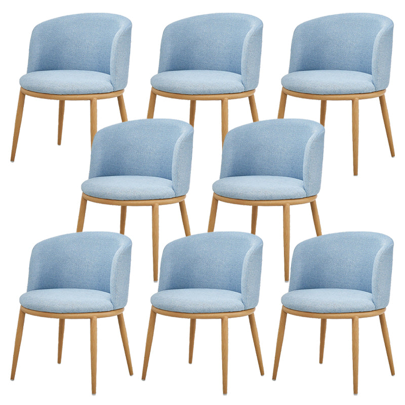 Fabric Dining Chair Modern Style Low Back Chair for Dining Room