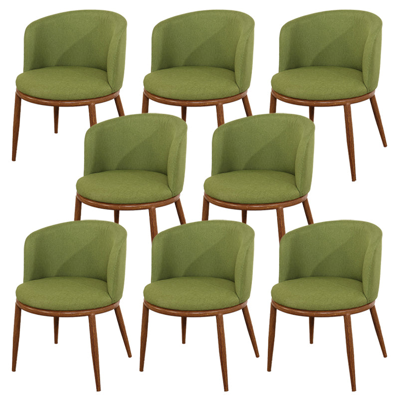 Fabric Dining Chair Modern Style Low Back Chair for Dining Room