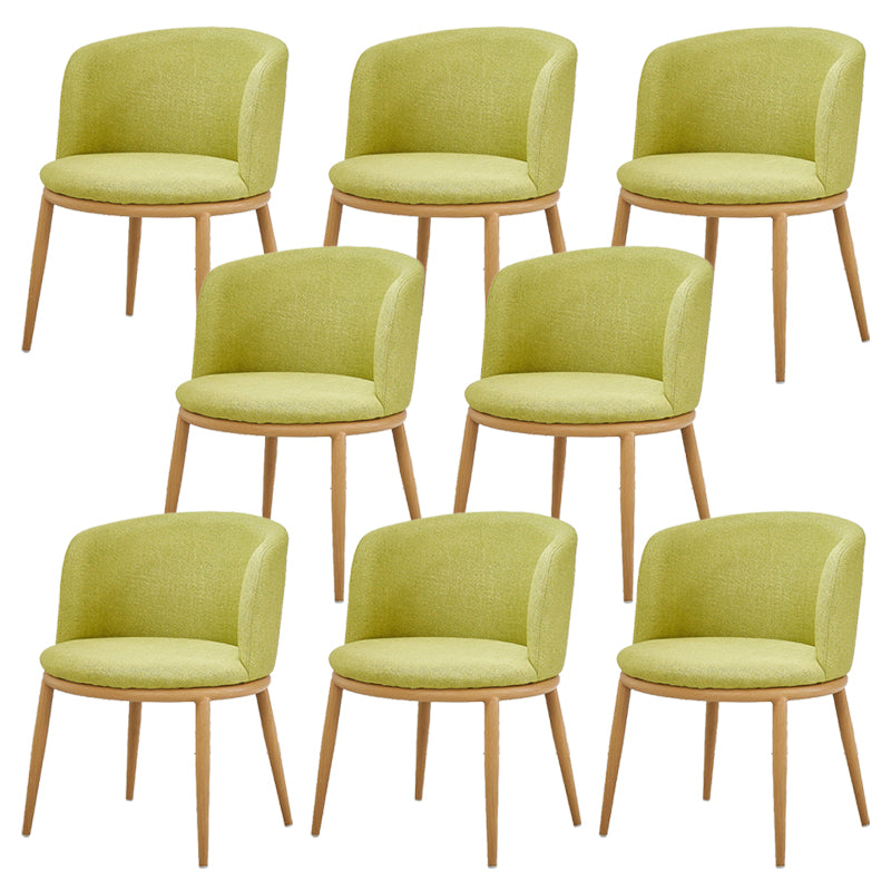 Fabric Dining Chair Modern Style Low Back Chair for Dining Room