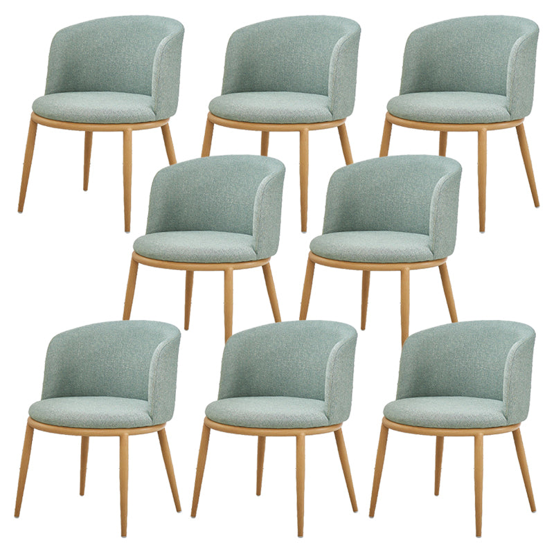 Fabric Dining Chair Modern Style Low Back Chair for Dining Room